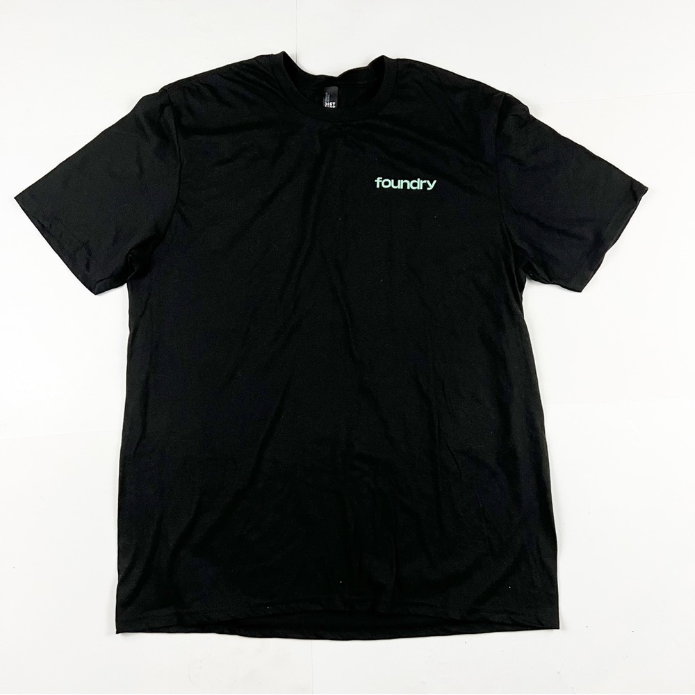 District Foundry Black Tee Shirt‎ Size XL